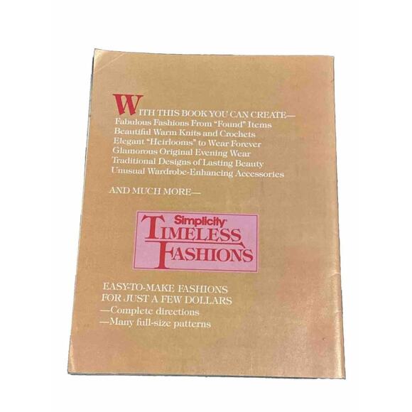 Simplicity Timeless Fashions Magazine 1981 VTG Multiple Patterns Instructions - Picture 2 of 6